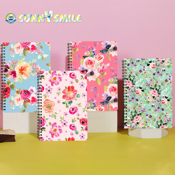 Sunnysmile kreativni bilježnica s dvostrukom spiralnom vezom, tvrdi uvez, 80 gsm bijeli papir, 80 listova (100–200 stranica)