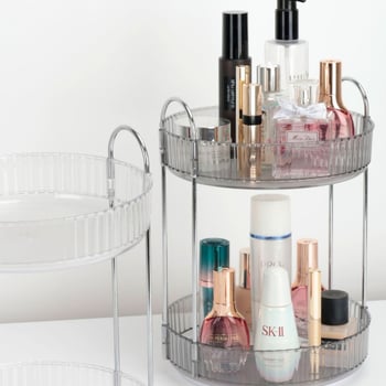 Five Armor organizator cosmetic rotativ pentru birou, cutie din plastic pentru îngrijire, spațiu pentru ruj și bijuterii