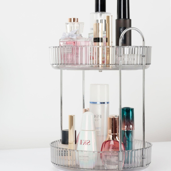 Five Armor organizator cosmetic rotativ pentru birou, cutie din plastic pentru îngrijire, spațiu pentru ruj și bijuterii