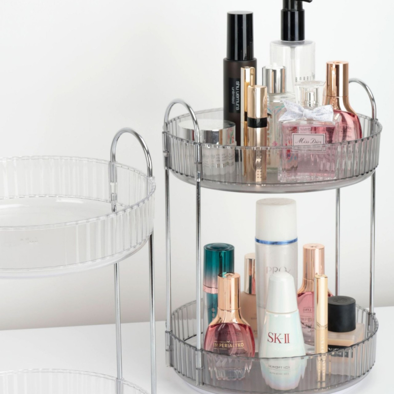 Five Armor organizator cosmetic rotativ pentru birou, cutie din plastic pentru îngrijire, spațiu pentru ruj și bijuterii