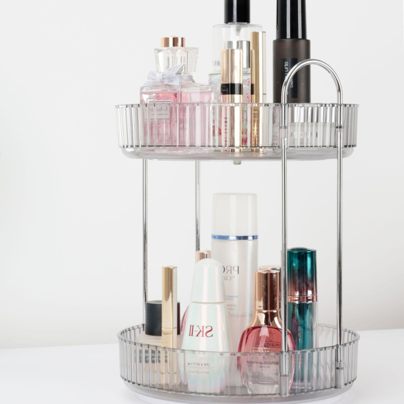 Five Armor organizator cosmetic rotativ pentru birou, cutie din plastic pentru îngrijire, spațiu pentru ruj și bijuterii
