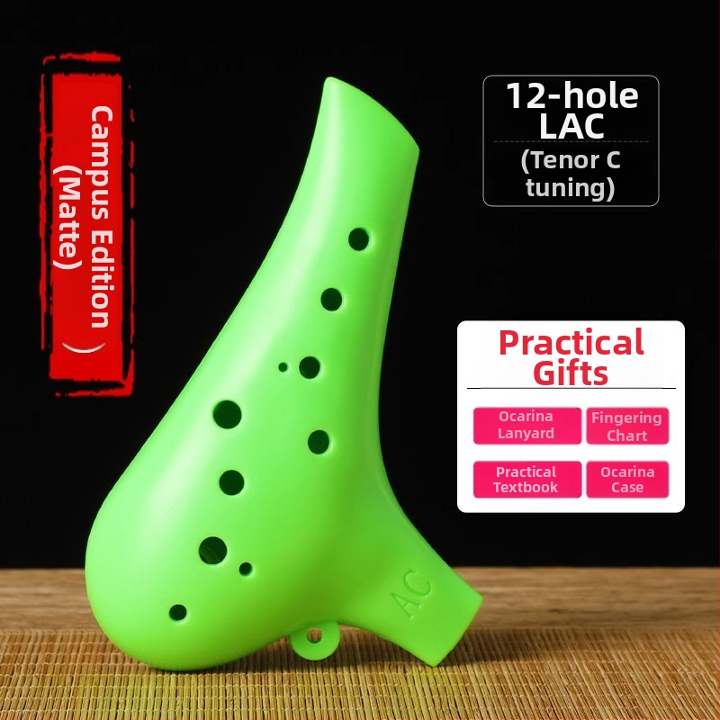 Ocarina s 12 dierami, živica, ac-ton, stredná tónová C, pre začiatočníkov