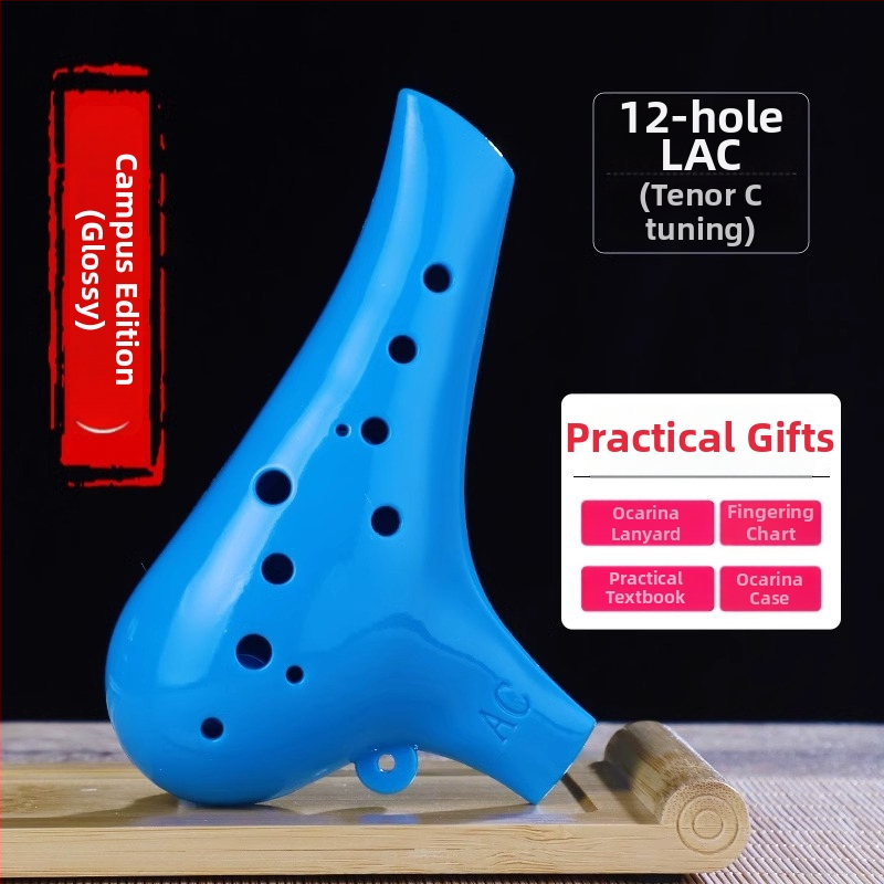 Ocarina s 12 dierami, živica, ac-ton, stredná tónová C, pre začiatočníkov