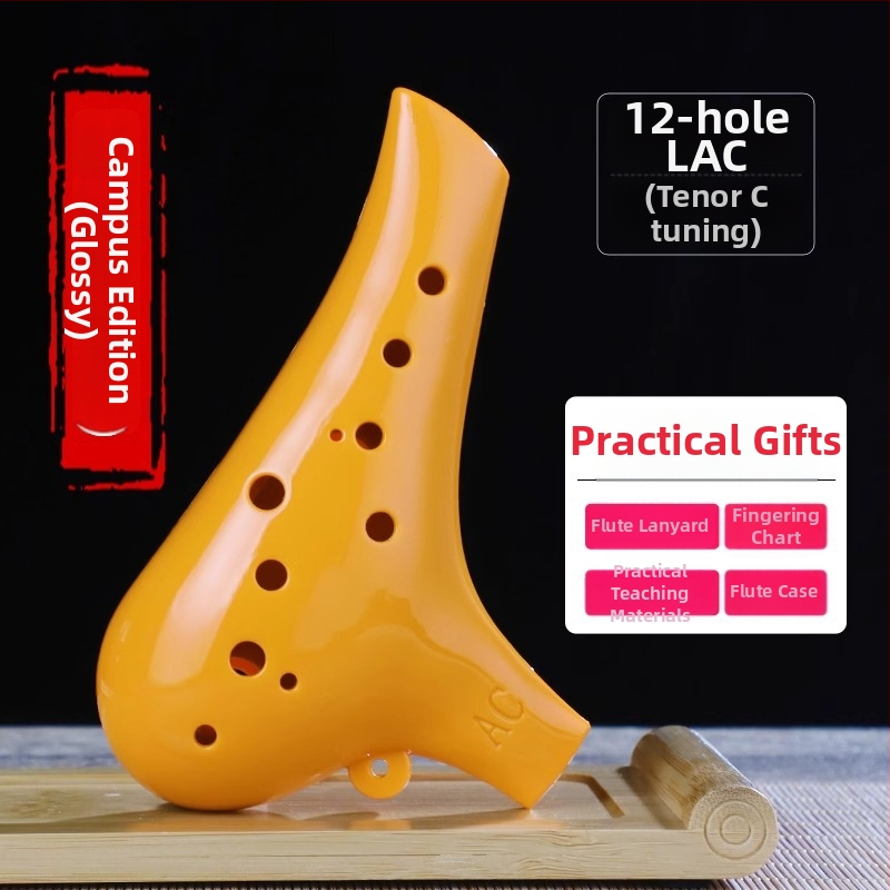 Ocarina s 12 dierami, živica, ac-ton, stredná tónová C, pre začiatočníkov