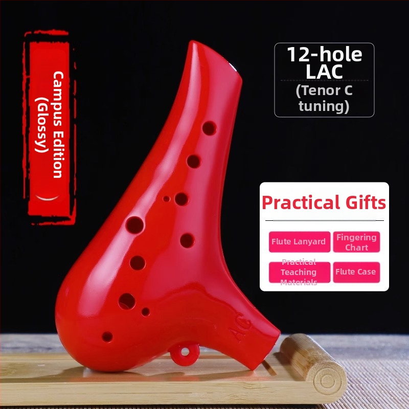 Ocarina s 12 dierami, živica, ac-ton, stredná tónová C, pre začiatočníkov