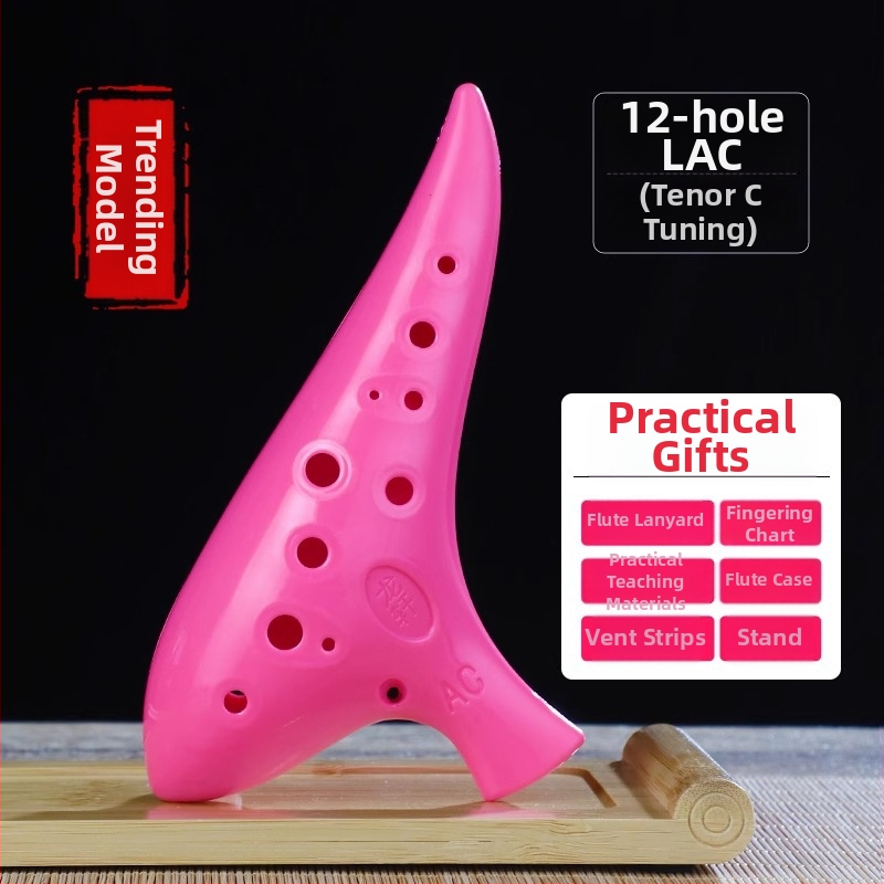 Ocarina s 12 dierami, živica, ac-ton, stredná tónová C, pre začiatočníkov