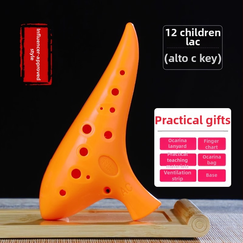 Ocarina s 12 dierami, živica, ac-ton, stredná tónová C, pre začiatočníkov