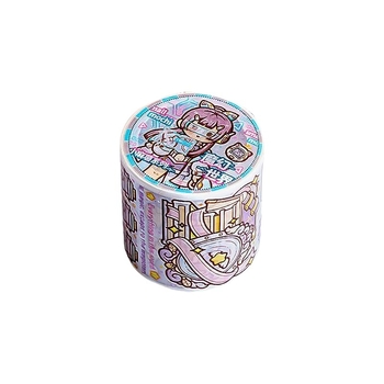 Set bilježnica sa trakama i naljepnicama, spiralno povezivanje, PVC sadržaj, papir 1 g/m², 1–50 stranica, japanski i korejski stil
