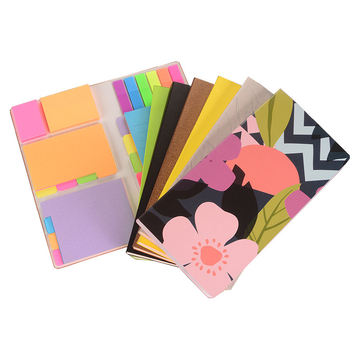 Post-it bilježnice skup sa snažnim ljepilom, 408 stranica, PU kožna korica, 169 g — Silver Bright