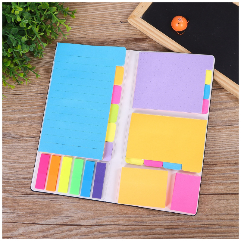 Post-it bilježnice skup sa snažnim ljepilom, 408 stranica, PU kožna korica, 169 g — Silver Bright