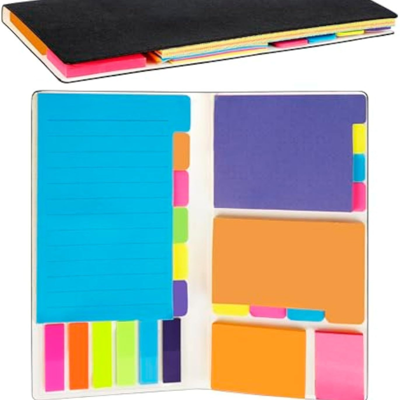 Post-it bilježnice skup sa snažnim ljepilom, 408 stranica, PU kožna korica, 169 g — Silver Bright