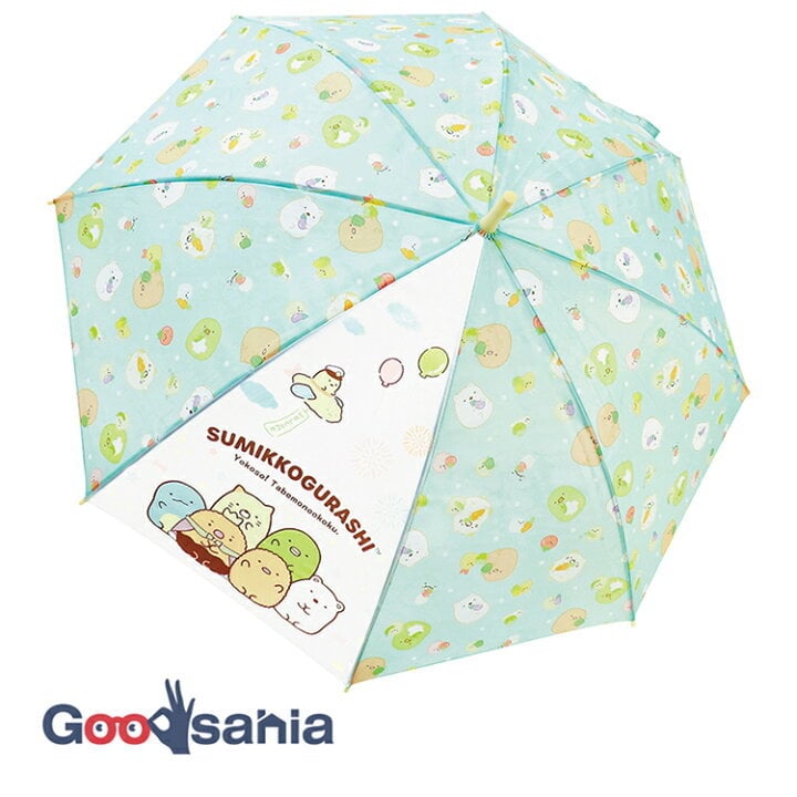 Παιδική ομπρέλα με μακριά λαβή, 12 ραβδές, πλαίσιο από ινογυαλί, λαβή από αλουμίνιο, πολυεστερικό ύφασμα 170T, χειροκίνητο άνοιγμα-κλείσιμο, στυλ καρτούν ιαπωνικού ύφους