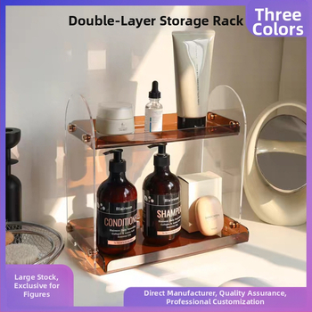 Az asztali akril kozmetikai kiállító állvány – többszintű pohár- és rúzsosztó, SC001, Modern Minimalista stílus, Anyag: Akril, Egyedi feldolgozás: Igen