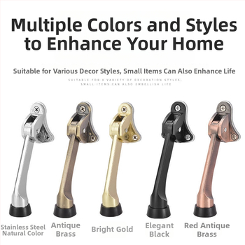 Stoper vrata s gumiranim vrhom, tijelo od legure, model 1, novi kineski stil