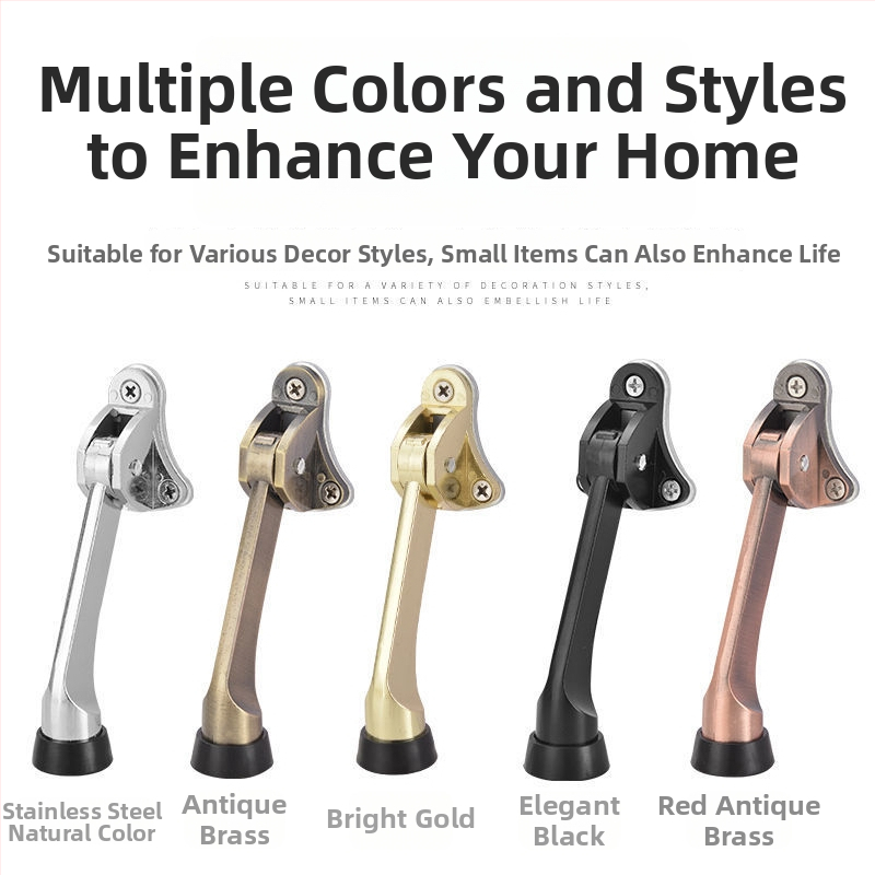 Stoper vrata s gumiranim vrhom, tijelo od legure, model 1, novi kineski stil