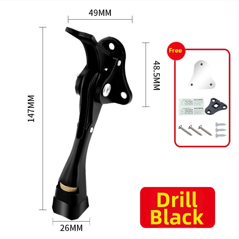 Stoper vrata s gumiranim vrhom, tijelo od legure, model 1, novi kineski stil