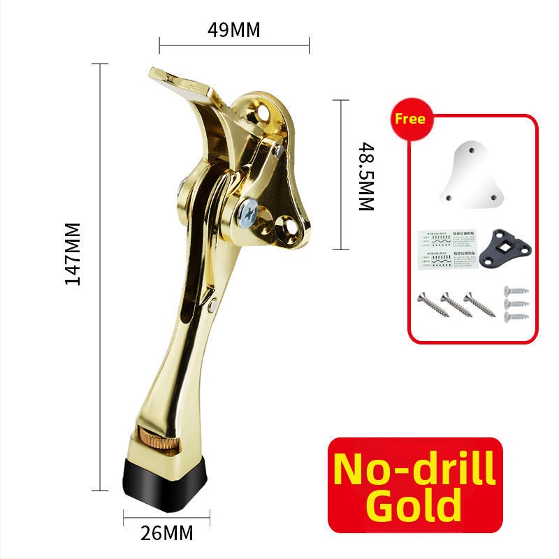 Stoper vrata s gumiranim vrhom, tijelo od legure, model 1, novi kineski stil