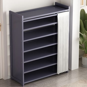 Подова стойка за обувки, бамбук, Нордичен стил, модел 112, многослойна