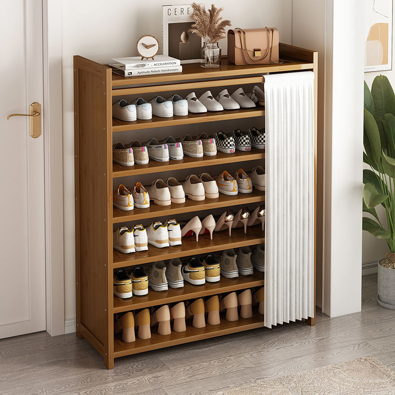 Подова стойка за обувки, бамбук, Нордичен стил, модел 112, многослойна