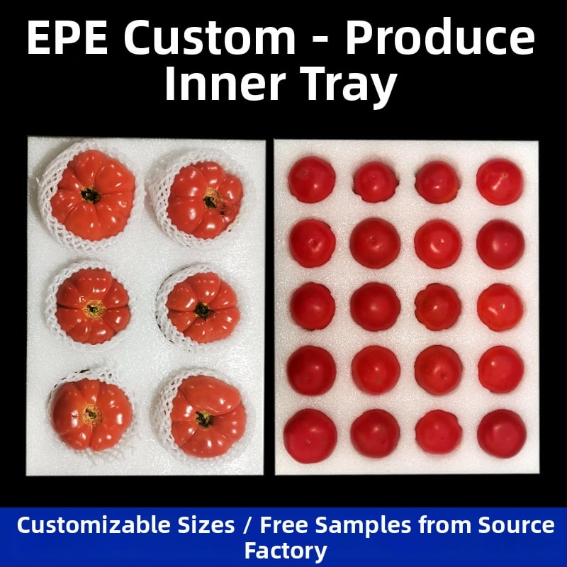 EPE пяна лист за плодове и зеленчуци — защита на ъглите, материал: EPE Pearl Cotton, плътност 17, дебелина по избор