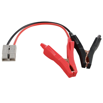 Saint-Endy клип за автомобилна батерия 50A, крокодилен захват, 2‑ядрен меден проводник, кабел 600 мм, PC изолация, огнеупорен