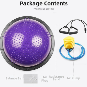 Μπάλα γιόγκα Conductive PVC, 4600 g, φουσκώνει, δυνατότητα παραμετροποίησης, για γυμναστική και μασάζ υγείας