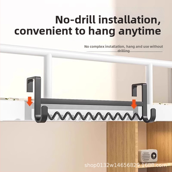 Nehrđajući čelik – vješalica za odjeću uz krevet, prenosiva i pokretna, bez ugradnje.