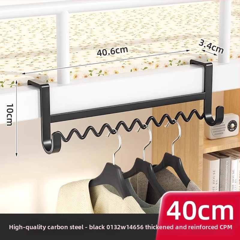 Nehrđajući čelik – vješalica za odjeću uz krevet, prenosiva i pokretna, bez ugradnje.