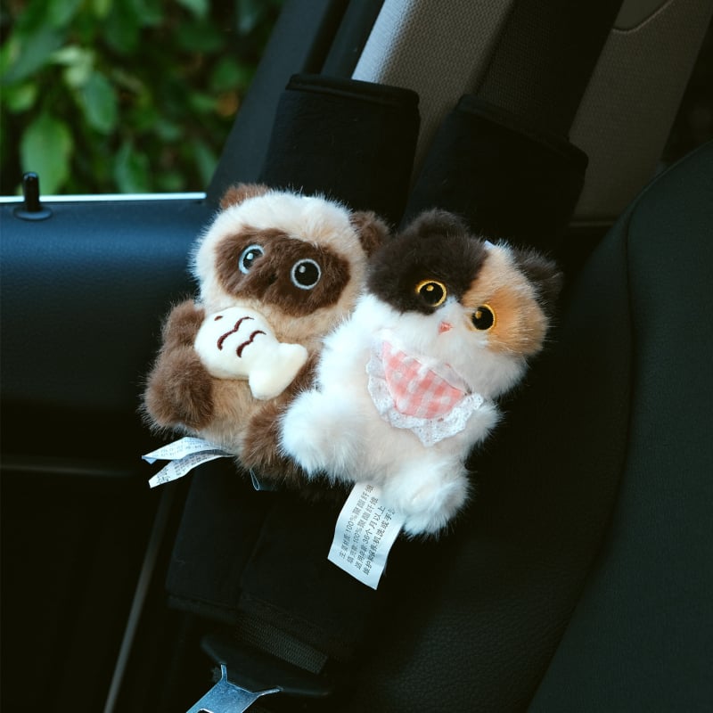 Set navlaka za sigurnosni pojas s crtić dizajnom — pamuk, auto unutarnji dodatak, Cat Little Fairy, 200 g