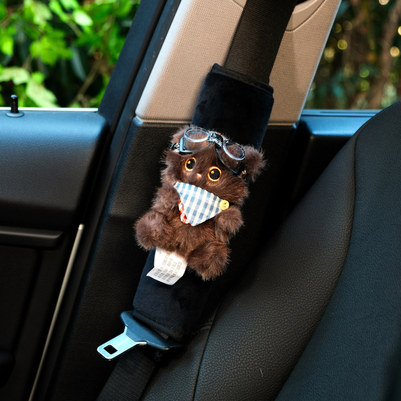 Set navlaka za sigurnosni pojas s crtić dizajnom — pamuk, auto unutarnji dodatak, Cat Little Fairy, 200 g