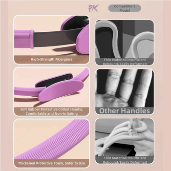 Pilates kruh, značka Fun, model PLT-236 – príslušenstvo na jógu pre domáce fitness a posilňovanie nô