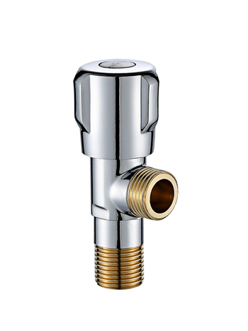 Troputna kutna ventila s bakrenim tijelom i dijelovima od 304 nerđajućeg čelika za toplu i hladnu vodu, jedan ulaz, dva izlaza