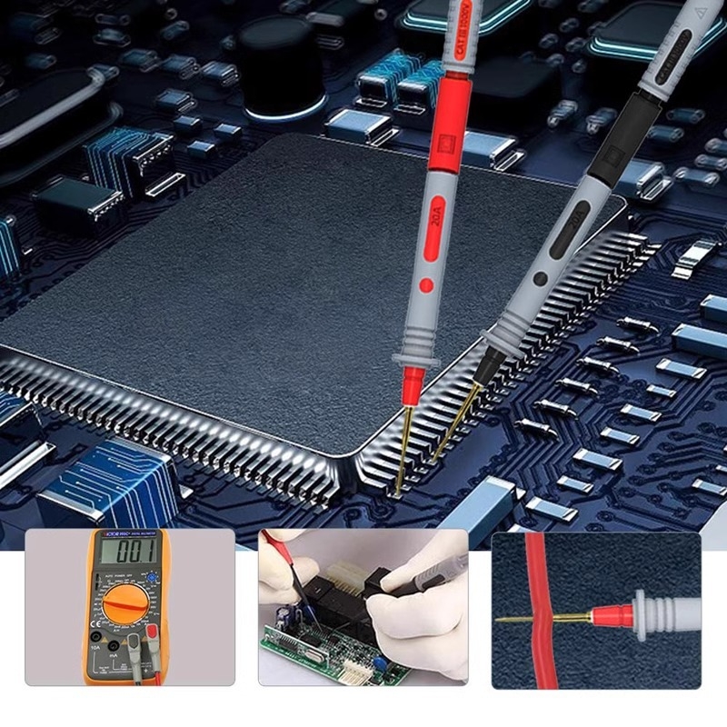 Мултиметър тест писалка - марка Pick up light, модел SG6018, материал мед с никелово покритие, неръждаема стомана, PVC, PE