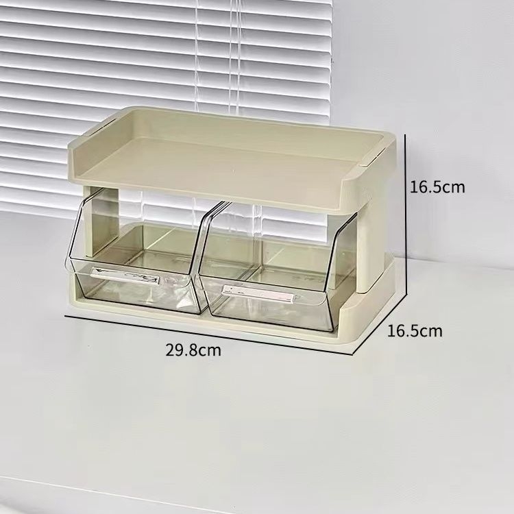 6-etažni stolni organizator s ladicom – plastični, za vješanje na zid, jednostavan modern dizajn