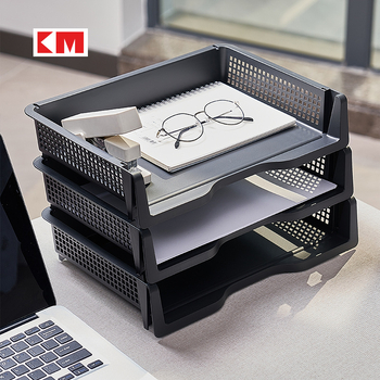 KM 6196 Stolni organizator za A4 dokumente — višefunkcionalni plastični organizator, jednoslojni