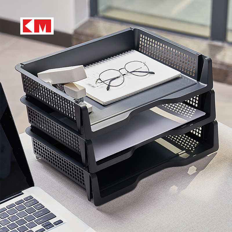 KM 6196 Stolni organizator za A4 dokumente — višefunkcionalni plastični organizator, jednoslojni