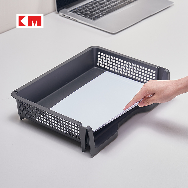 KM 6196 Stolni organizator za A4 dokumente — višefunkcionalni plastični organizator, jednoslojni