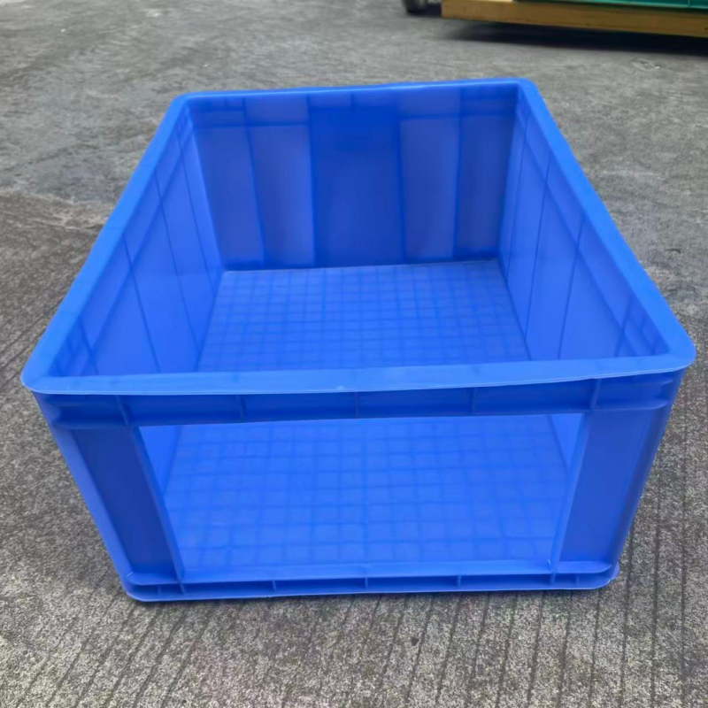 Plastične kutije s otvorenim vrhom za sortiranje robe u e-trgovini, stohovive kutije za skladištenje — Materijal: HDPP; Postup: injekcijsko prešanje; 99% sirov materijal; Debljina zida: 2–8 mm; Nosivost: 80 kg