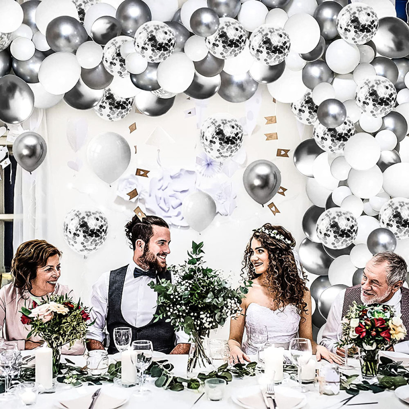 Латекс комплект балони за аркова украса на рожден ден, орнаментални балони, кръгла форма, без лого