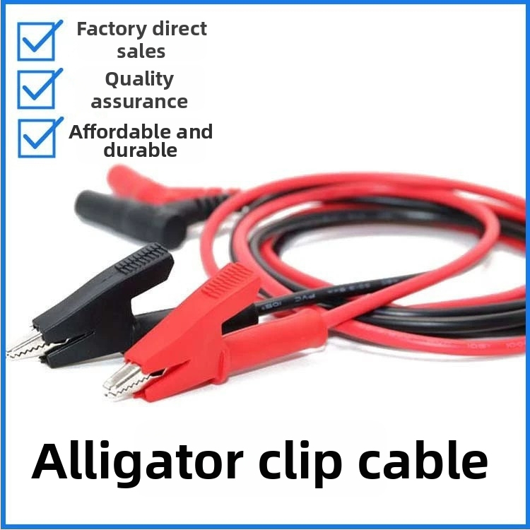 Kelin триъгълна крокодилска щипка тестов кабел, модел 20A, PVC, универсална тестова щипка