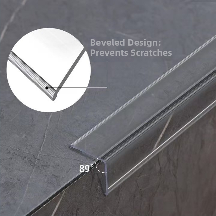 Priehľadný ochranný roh steny HSZ, PC materiál, na dvere a rohy stien, ochrana proti nárazu, bez vŕtania