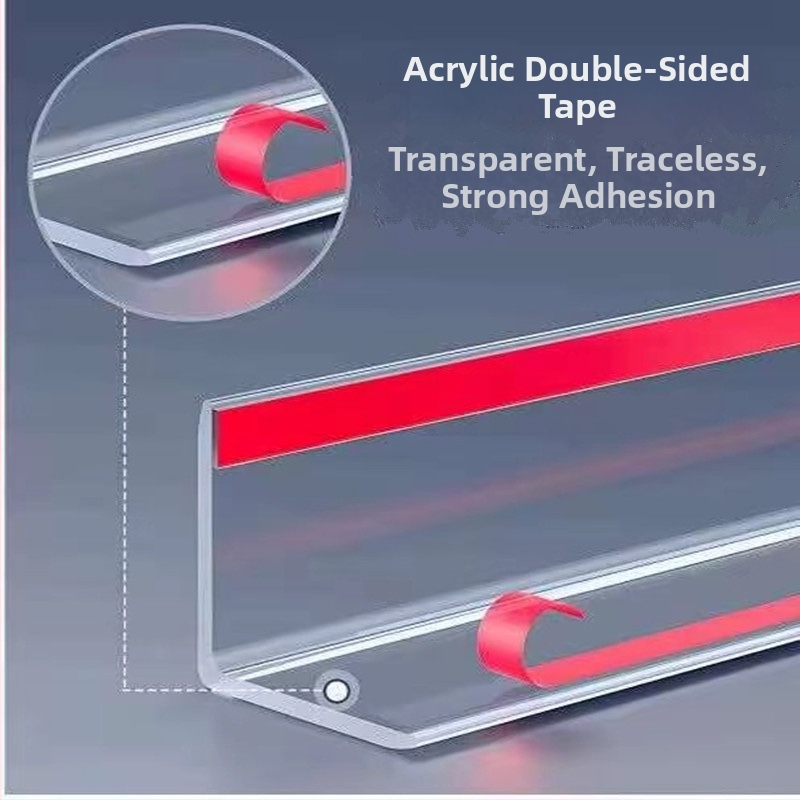 Priehľadný ochranný roh steny HSZ, PC materiál, na dvere a rohy stien, ochrana proti nárazu, bez vŕtania