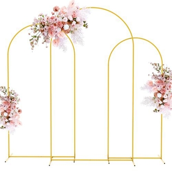 Metalna U-oblik arka – model U-shaped Archway-44, kvadratne cijevi, kartonska ambalaža, svadbena dekoracija
