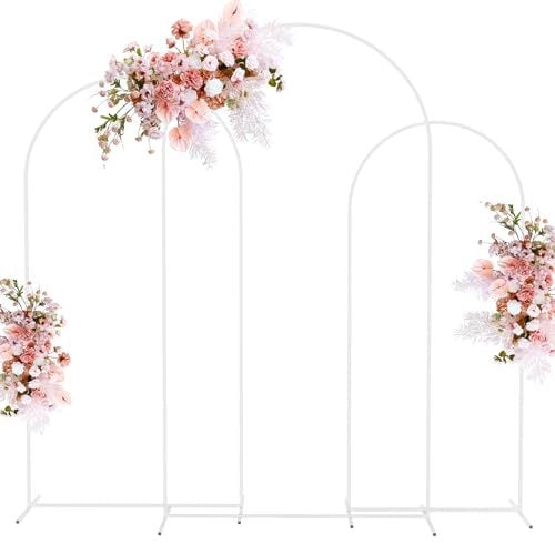 Metalna U-oblik arka – model U-shaped Archway-44, kvadratne cijevi, kartonska ambalaža, svadbena dekoracija