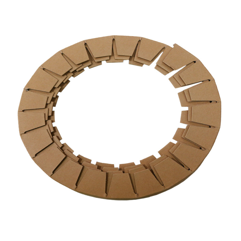 Кръгла защитна лента за ъглите на кашони от крафт хартия, ръчна изработка