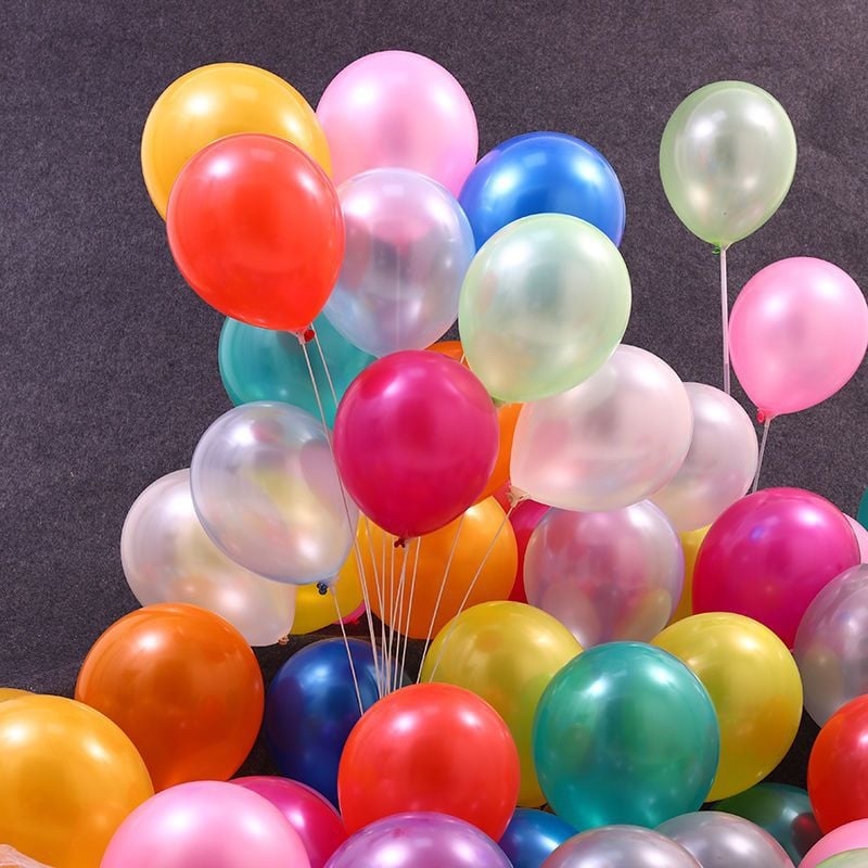 Lateks balon, okruglog oblika, 1,2 g perljasti sjaj, tiskano logo OK, za Božić i Dan djece
