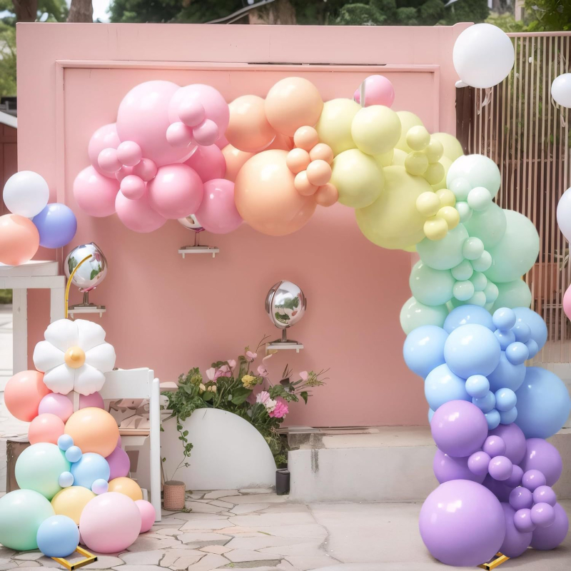 Željezna umjetnička balon arka — jednoslojni cijevni luk, svečano svadbena pozadina, rekvizita za uređenje prostora