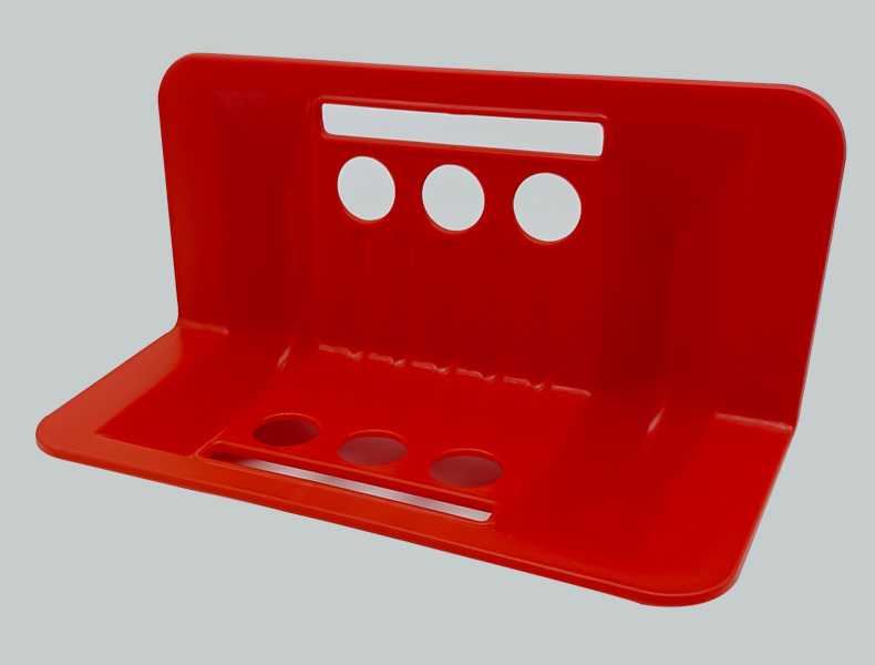 Műanyag sarkvédő, L-alakú párnázó, háromlyukas szíjfeszítő, Weicheng / vchains