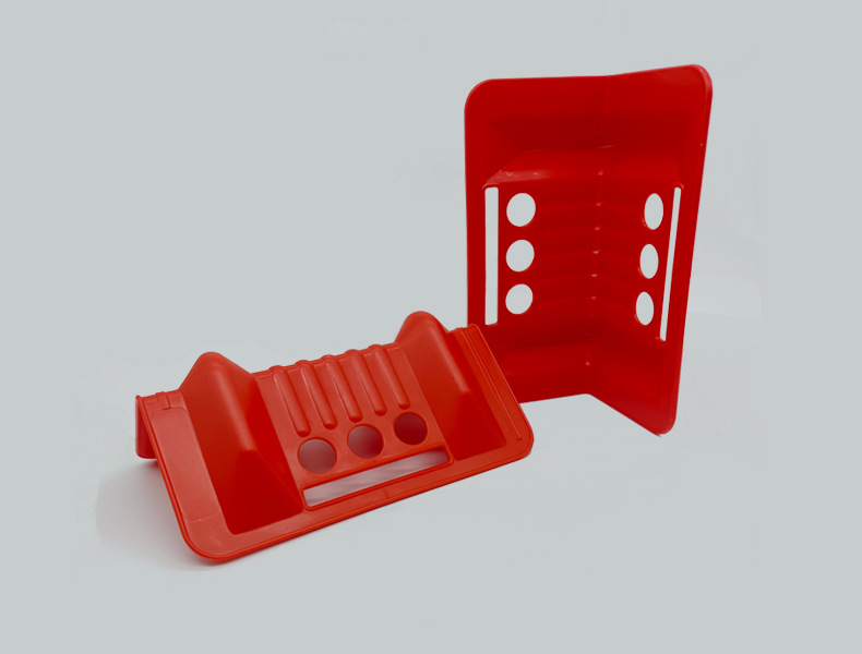 Műanyag sarkvédő, L-alakú párnázó, háromlyukas szíjfeszítő, Weicheng / vchains