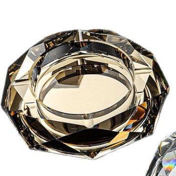 Oktogonalan kristalni stakleni pepelnjak – dekoracija, ispis logotipa, prilagođena obrada